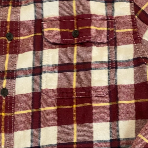 Urban Pipeline Men’s Red Yellow White Plaid Flannel Shirt Sz M‎ - Picture 2 of 7